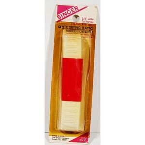 Vintage Singer Underwear PT Elastic / Polyester Non- Roll Waist Band Elastic NOS